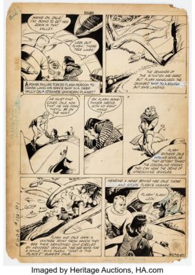 Paul Norris Four Color Comics #173 Flash Gordon Story Page 2 Original Art (Dell, 1947). | Heritage
