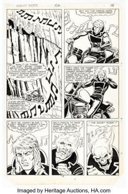 Don Perlin Ghost Rider #52 Story Page 11 Original Art (Marvel, 1981). | Heritage