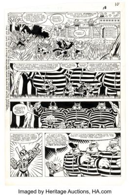 Joe Albelo and Pierre Fournier Peter Porker, the Spectacular Spider-Ham #17 Story Page 14 Original Art (Marvel, 1987). | Heritage