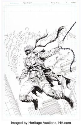 Tyler Kirkham Final Boss #1 Amazing Fantasy #15 Homage Variant Cover Original Art (Massive, 2023).