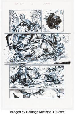 Scott Hanna [Takeshi Miyazawa printed blue lines] Amazing Spider-Man #53.LR Story Page 14 Original Art (Marvel, 2021).