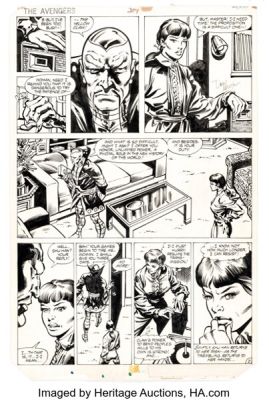 Don Newton and Dan Green The Avengers #204 Story Page 2 Original Art (Marvel, 1981).