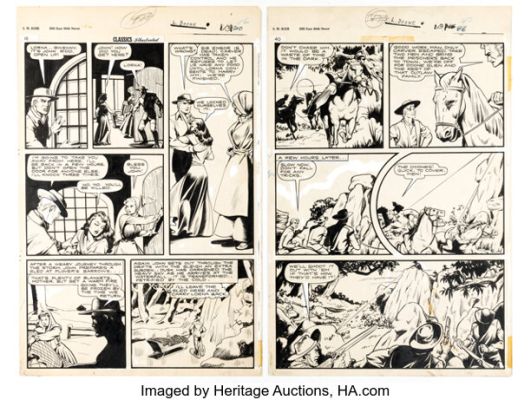 Matt Baker Classic Comics #32 - Lorna Doone Story Pages Original Art Group of 2 (Gilberton, 1946). (Total: 2 Original Art) | Heritage