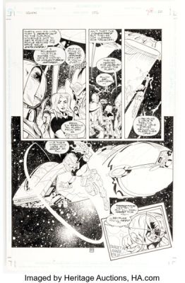 Jason Armstrong, Ron Boyd, and Prentis Rollins Legion of Super-Heroes #106 Story Page 20 Original Art (DC, 1998).
