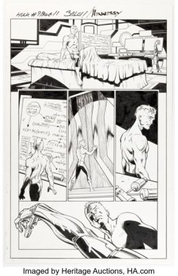 Mark Bagley and Andrew Hennessy Hulk #9 Story Page 11 Original Art (Marvel, 2014). | Heritage