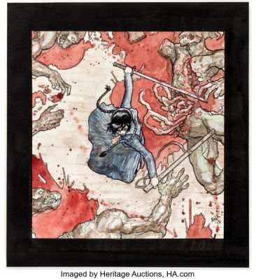 Aaron Kuder - Blood Illustration Original Art (2010).
