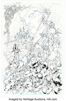 Pere Pérez Batgirl #24 Splash Page 13 Original Art (DC, 2011).
