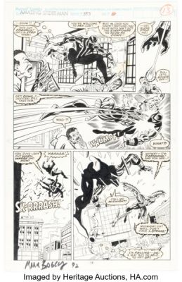 Mark Bagley and Randy Emberlin The Amazing Spider-Man #353 Darkhawk and Midnight Story Page 10 Original Art (Marvel, 1991). | Heritage