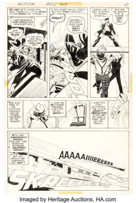 Carmine Infantino and Dick Giordano Action Comics #419 Human Target Story Page 9 Original Art (DC, 1972).
