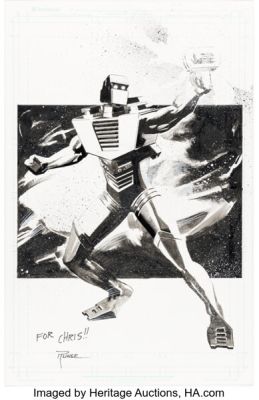 Nick Runge - Rom, Spaceknight illustration Original Art (c. 2010s).