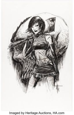 Nat Jones - Cassie Hack From Hack / Slash Illustration Original Art (undated).