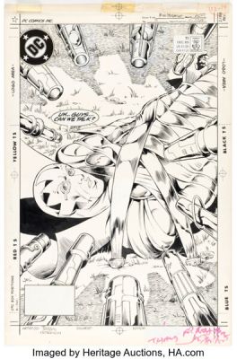 Joe Phillips and Bruce Patterson Mister Miracle #11 Cover Original Art (DC, 1989). | Heritage