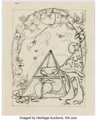 Vaughn Bodé - Cheech Wizard and the Lizard Illustration Original Art (undated). | Heritage