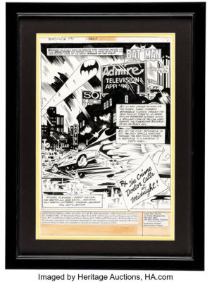 Don Newton (as Dan Newton) and Bob Smith Detective Comics #494 Splash Page 1 Original Art (DC, 1980). | Heritage