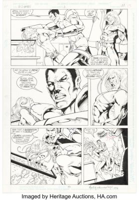 Martin Egeland and Brad Vancata Aquaman #2 Story Page 11 Original Art (DC, 1994).