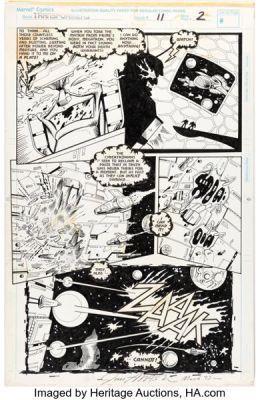 Manny Galan and Jim Amash Transformers: Generation 2 #11 Story Page 2 Original Art (Marvel, 1994).