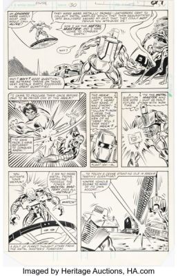 Sal Buscema and Joe Sinnott Rom #30 Story Page 18 Original Art (Marvel, 1982). | Heritage