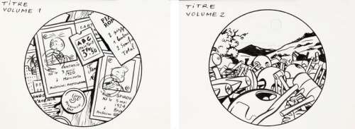 Chaland | Spirou et Fantasio, ensemble des deux pages titres… | Banque Dessinée