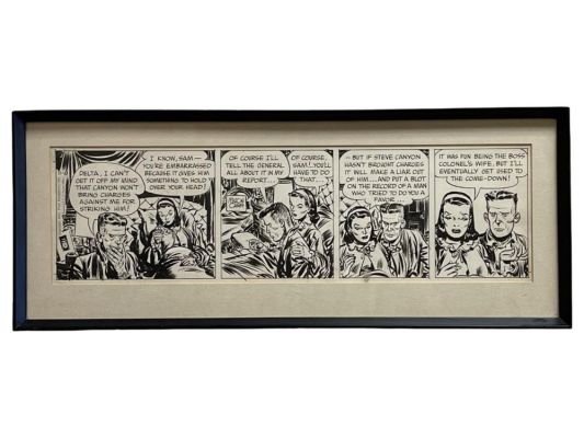 MILTON CANIFF ORIGINAL STEVE CANYON COMIC DRAWINGS | misc / divers