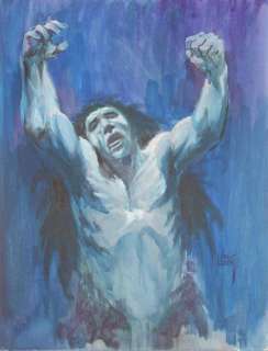 Joe Kubert Original Acrylic on Canvas "Tor" | Weiss Auctions