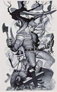 Christopher Stevens signed original illustration for The Goon Vol. 10: Death’s Greedy Comeuppance. | Profiles in History