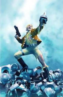 Mike Mayhew - Mike Mayhew Original BATTLESTAR GALACTICA DEATH OF APOLLO #2 Cover Painting