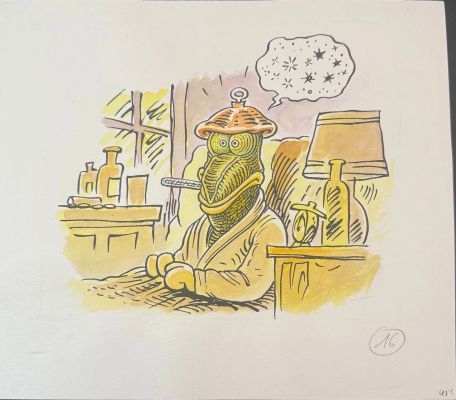 Mandrika, Ensemble... | Lot 85 - Mandrika, ensemble de trois illustrations à l’encre... | Tessier Sarrou
