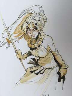 Barbucci, Alessandro - Dessin originale couleur - EkhÃ¶ monde miroir | Catawiki