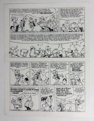 Greg, Achille Talon,... | Lot 65 - Greg, Achille Talon, planche n°20 à l’encre de Chine... | Tessier Sarrou