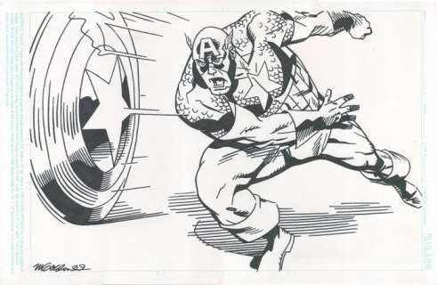 Captain America - Michael Golden Original Art - First edition - (2002) | Catawiki