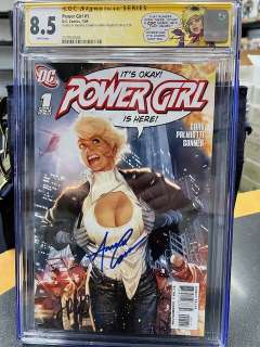 POWER GIRL #1 – ADAM HUGHES COVER – CONNER PALMIOTTI SIGNED – CGC 8.5 | PaperFilms