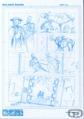 Sylvain Repos | Yojimbot, Volume 1, Storyboard Page 79 - Original Artwork by Sylvain Repos | Pulp’s Art
