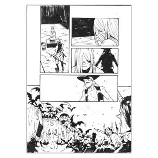 Sylvain Repos – Lowreader 5 | L’Ultime Samouraï de la Route 66 - Planche originale page 59 | Achetez de l’Art