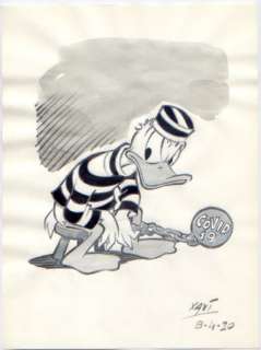 dibujo original - Donald prisoner - First edition (2020) | Catawiki