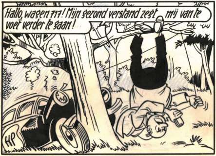 Suske en Wiske - De zingende zwammen / Les Champignons chanteurs - Originele pagina - (p.50) - met luxe groot formaat hc - (1960/2020) | Catawiki