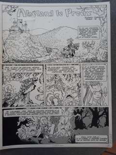 Hé Dominique - 5x Planche originale - Abélard le preux | Catawiki