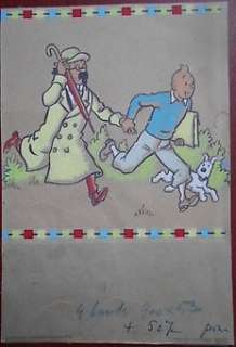 Kuifje - Originele tekening Studio Hergé - (1955) | Catawiki