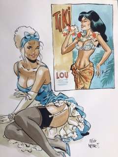 Meynet, Félix - Dessin original couleur - Tiki Lou | Catawiki