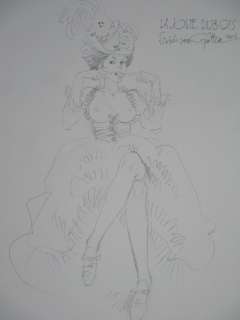 Erich von GÃ¶tha - Dessin original - La jolie Dubois - Format: Â± 21 x 30 cm. | Catawiki