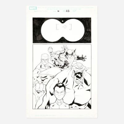 Lot 112 - Clayton Henry and Mark Morales, Alpha Flight #6 Story Page 22 Original Art (Marvel Comics, 2004) | Landry Pop Auctions