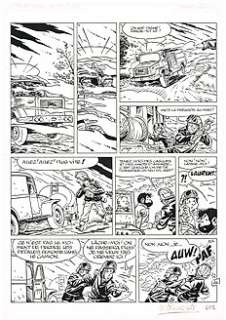 Sikorski, Alain | Original page (p.26)  - Tif et Tondu 41  - Ã€ feu et Ã  sang (1992) | Catawiki