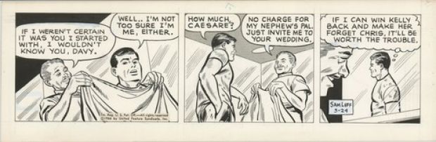 Sam Leff Davy Jones Original Ink Daily Newspaper Comic Strip Art Signed 1966 218 | eBay US (Buy It Now)