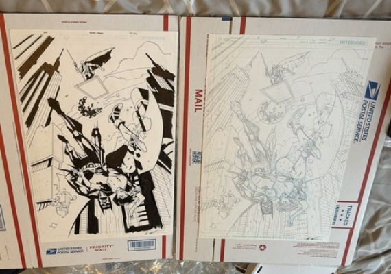 Batman Beyond #15 Page 20 Original Art Pencils & Inks Both Signed By Phil Hester | eBay Europe