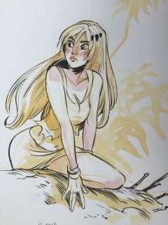 Barbucci, Alessandro - Dessin original en couleur - EkhÃ¶ monde miroir | Catawiki