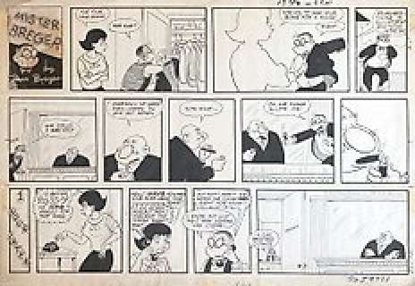 Mister Breger - Dave Breger tavola originale 4-7 - Firmata - First edition - (1968)