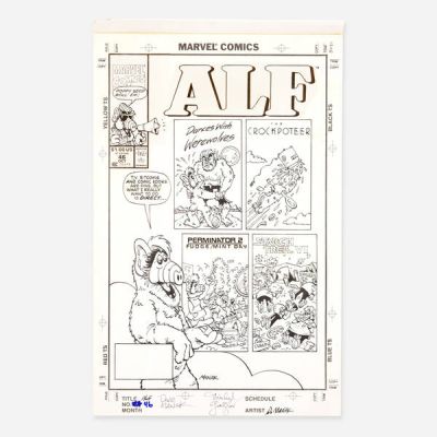 Dave Manak | Lot 265 - ALF #46 Cover Original Art (Marvel Comics, 1991) | Landry Pop Auctions
