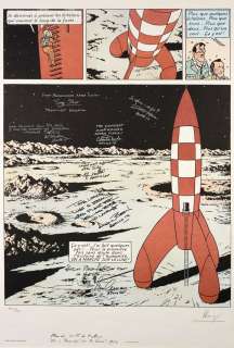 On a Marché Sur La Lune | Lithographie signée par les astronautes américains | Artcurial