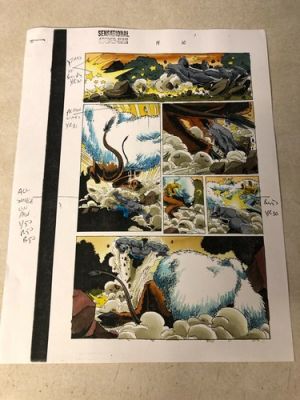 SENSATIONAL SPIDER-MAN #14 ART original comic COLOR GUIDE HULK FIGHTS 1997 | eBay US (Buy It Now)