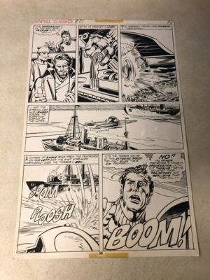 MASTER OF THE WORLD art MARVEL CLASSICS #21 1977 ROBUR TERROR DODGES TORPEDOS | eBay US (Buy It Now)