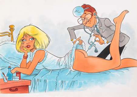 Géron | Illustration Ã  l’encre de Chine et Ã  l’aquarelle… | Banque Dessinée